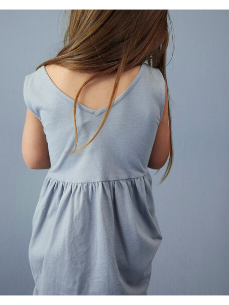 Gray Label Sleeveless children's dress - stone grey