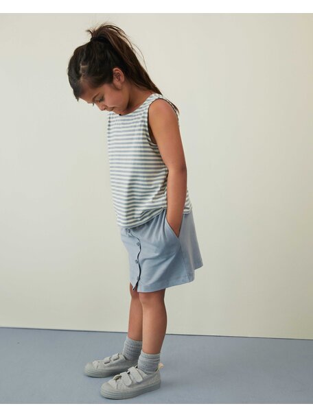 Gray Label Oversized sleeveless children's top - stone grey/cream