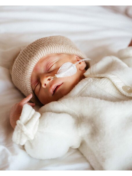 Joha Wool fleece jumpsuit - natural