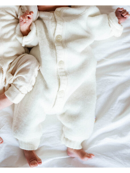 Joha Wool fleece jumpsuit - natural