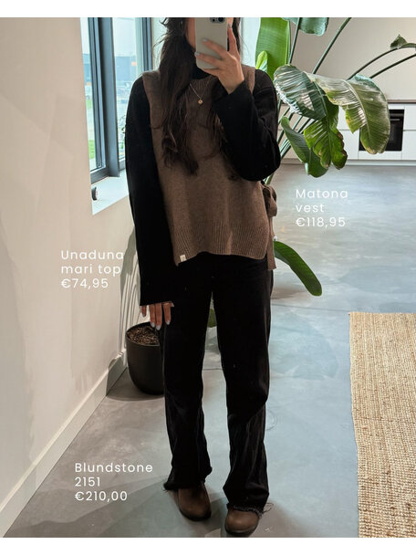 Matona Apron vest - sepia