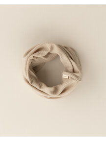 Unaduna Loop scarf rib wool/silk - maca