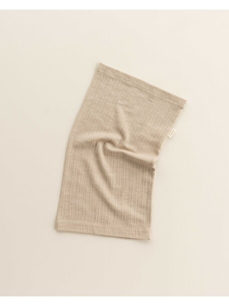Unaduna Loop scarf rib wool/silk - maca