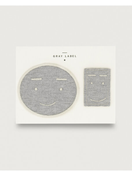 Gray Label Patches - grey melange