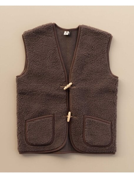 Alwero Women's woolen vest ALPEN - choco