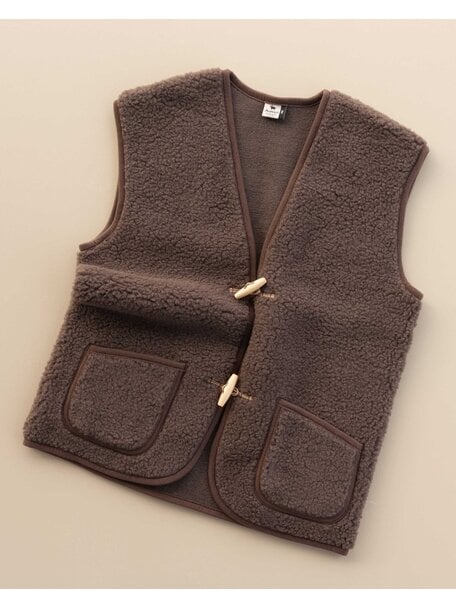 Alwero Women's woolen vest ALPEN - choco
