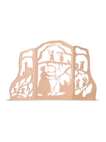 De Noest Mother Earth flowerchildren triptych - large