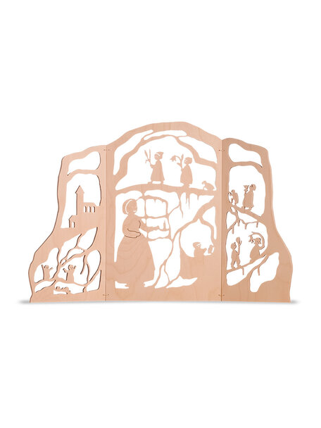 De Noest Mother Earth flowerchildren triptych - large