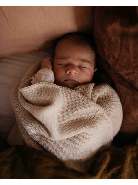 Reiff Baby blanket wool - aqua