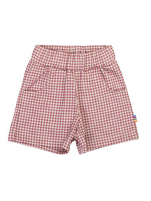 Joha Checked children's shorts - pink