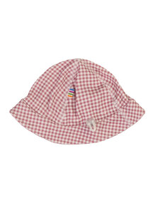 Joha Checked sun hat - pink