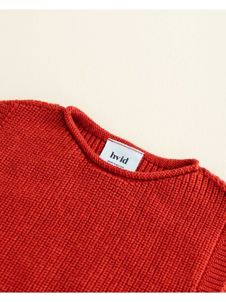 Hvid Cardigan Harvey - red