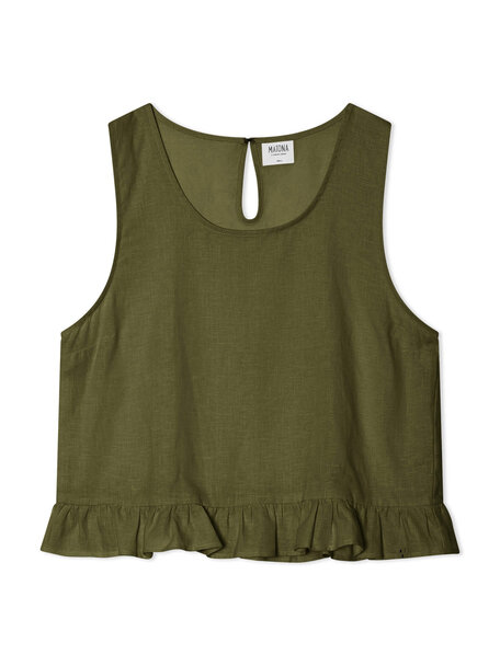 Matona Sleeveless top - olive