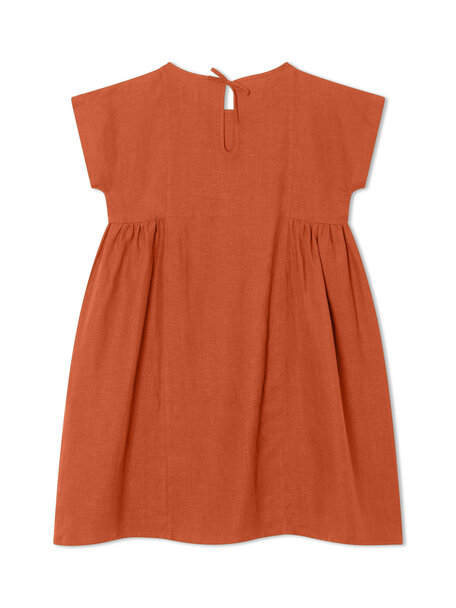 Matona Oversized children's dress - rooibos