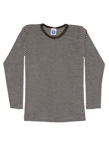 Cosilana Kids Longsleeve Striped Wool/Silk - Brown