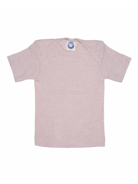 Cosilana Baby Top Short Sleeves Wool/Silk/Cotton - Pink