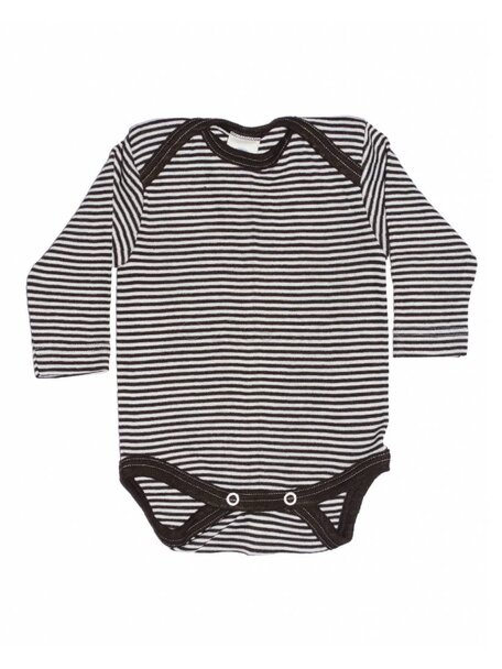 Cosilana Baby Body Striped Wool/Silk - Brown