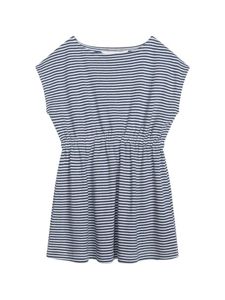 Serendipity Tricot children's dress - navy/offwhite