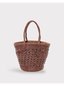 Sook Hand-woven leather bag  Ivy - coffee