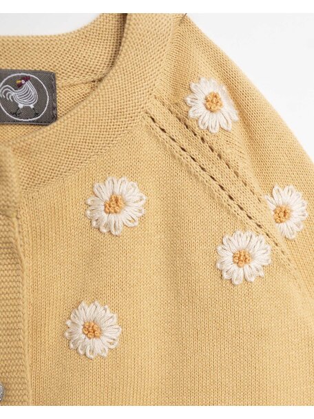 Hanevild Children's cardigan Daisy - Italien straw