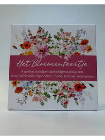 De Muisjes Mini flower festival beeswax candles