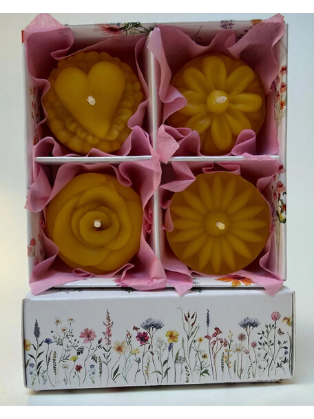 De Muisjes Mini flower festival beeswax candles