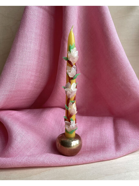 De Muisjes Beeswax candles 12 pcs - 16 cm