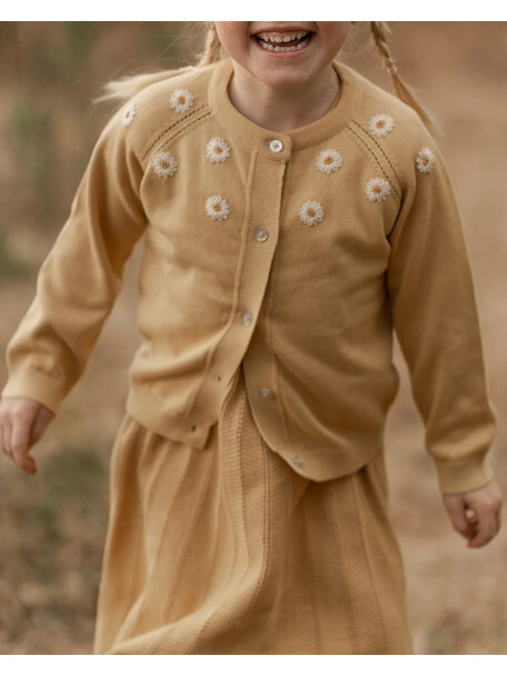 Hanevild Children's cardigan Daisy - Italien straw