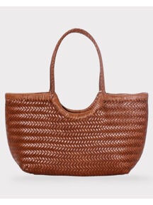 Sook Hand-woven leather bag Carmel - caramel