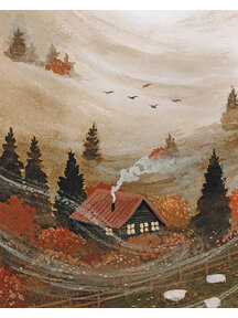 Robin Pieterse Single card - October cottage
