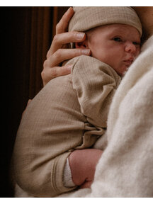 Unaduna Wrap around body rib wool/silk - maca