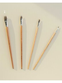 Mercurius Paintbrush synthetic cow hair flat - 16 mm