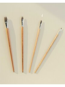 Mercurius Paintbrush synthetic cow hair flat - 8 mm