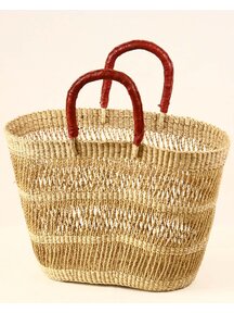 AMA Fashion Handwoven Bolga shopping basket - XL