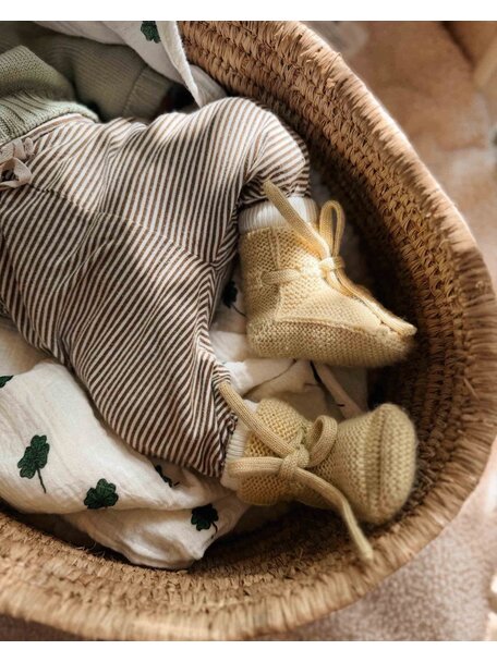 Gray Label Baby leggings - woody/cream