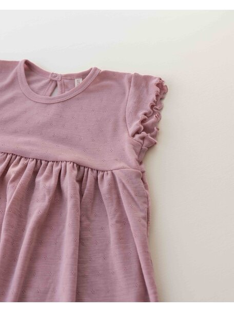 Unaduna Summer dress wool/silk - cameo rose