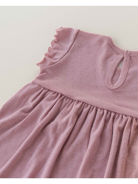 Unaduna Summer dress wool/silk - cameo rose