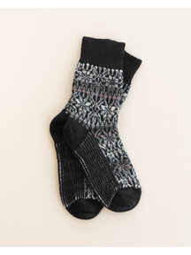 Hirsch Natur Thick Norwegian socks for adults - black
