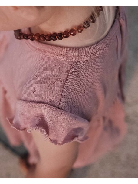 Unaduna Summer dress wool/silk - cameo rose