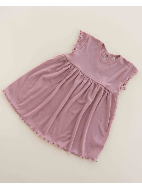 Unaduna Summer dress wool/silk - cameo rose