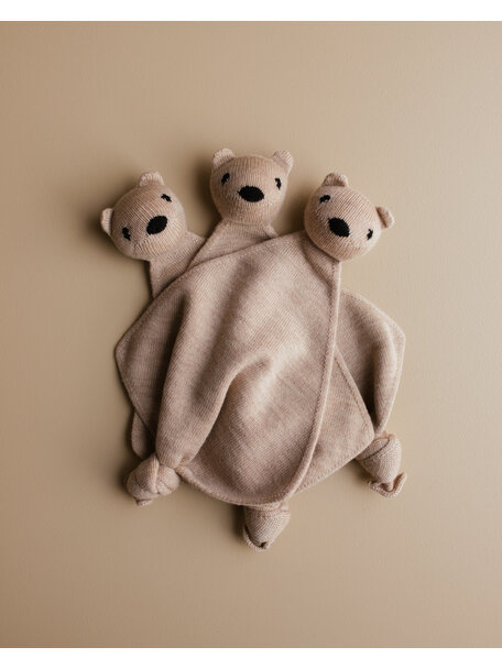 Hvid Teddy Tokki cuddle cloth - sand