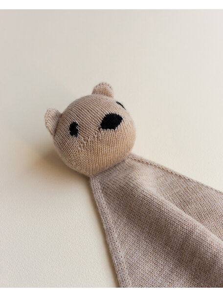Hvid Teddy Tokki cuddle cloth - sand