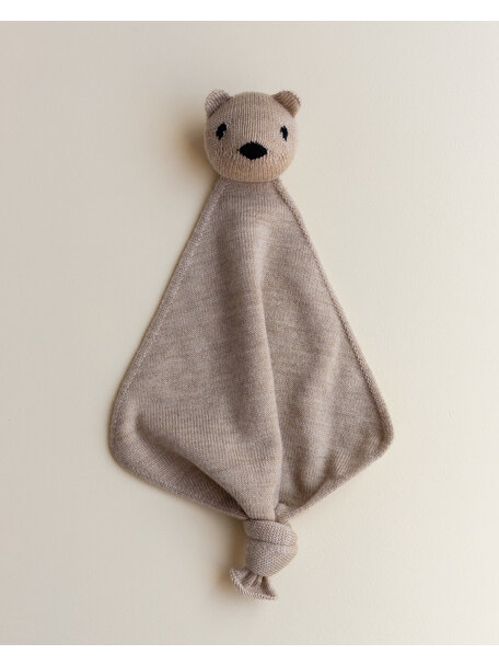 Hvid Teddy Tokki cuddle cloth - sand