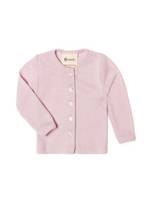 Engel Natur Baby Cardigan Wool/Silk - magnolia