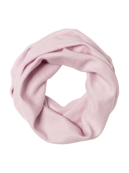 Engel Natur Fine Rib Loop Scarf Wool/Silk - magnolia