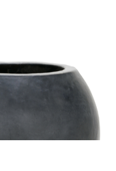 De Luxe pot antraciet rond