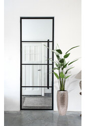 Kunstplant Heleconia in Gehamerd Zilver