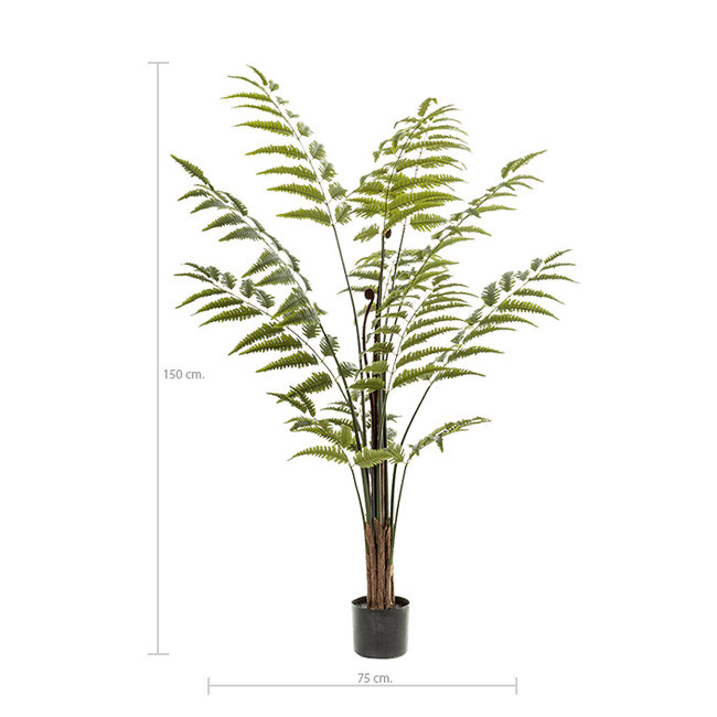 Fern leather kunstplant