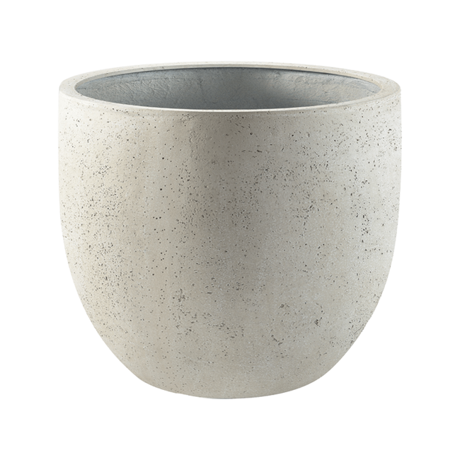 Grigio New Egg Pot Antique White-concrete