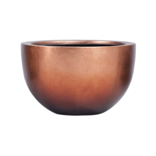 Baq Baq Metallic Silver Leaf Bowl matt copper